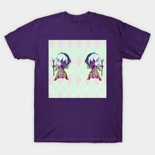 dark elf sorcerer for magic and fantasy fans T-Shirt